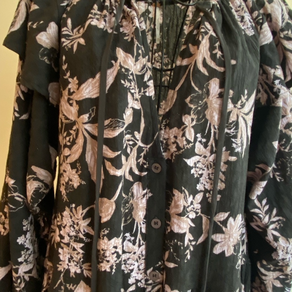 Black and Purple Floral Fancy Dress - Picture 10 of 10